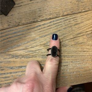 Kendra Scott Black Double Band Ring